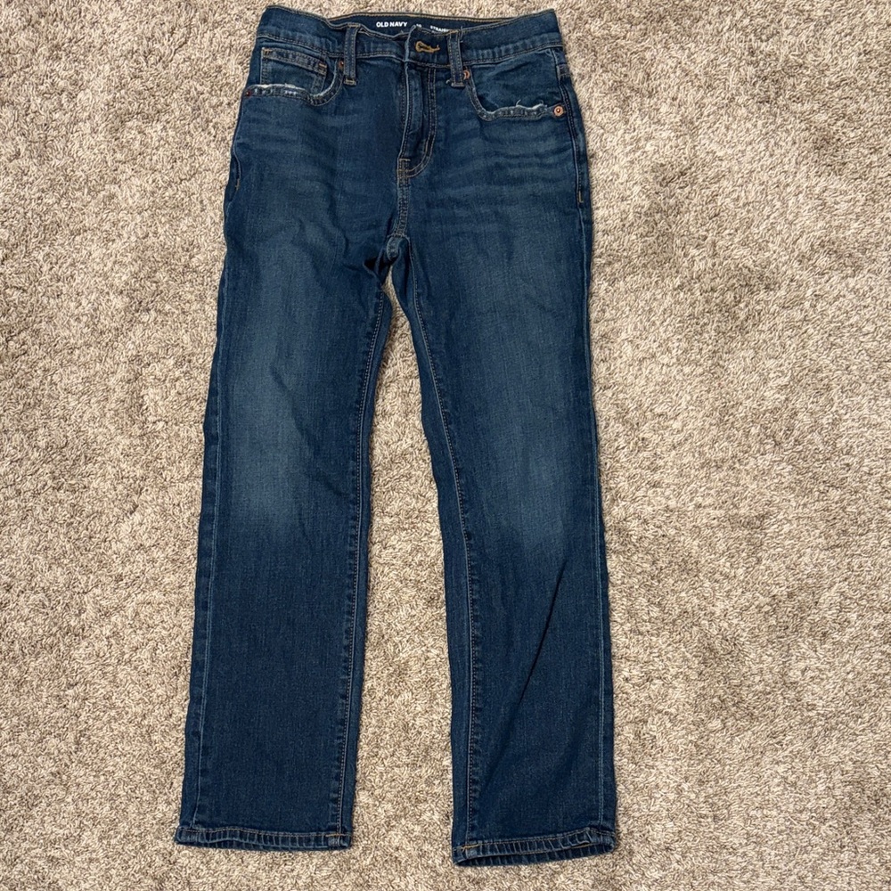 Old Navy Boys Dark Blue Straight Jeans